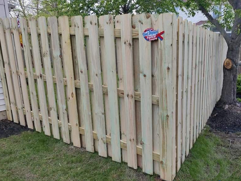 Shadow box custom wood fencing in Indianapolis Indiana