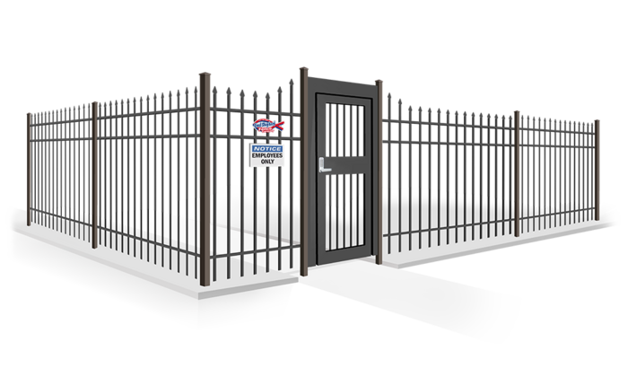 Black PVC Chain Link Swing Gate Contractor in Indianapolis Indiana