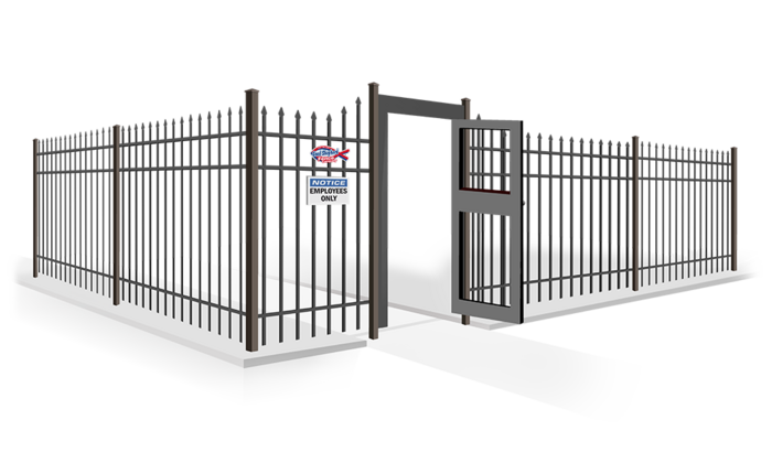 Commercial Black PVC Chain Link Swing Gate Company in Indiana