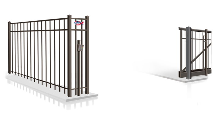 Commercial Flat Top Aluminum Slide Gate Company in Indiana