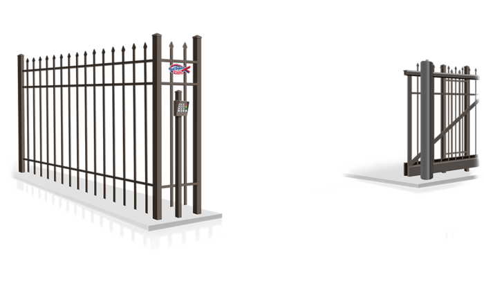 Commercial Spear Top Aluminum Slide Gate Company in Indiana