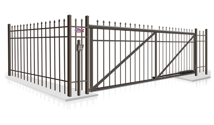 Spear Top Aluminum Swing Gate Contractor in Indianapolis Indiana