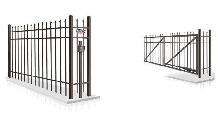 Commercial Spear Top Aluminum Swing Gate Company in Indiana