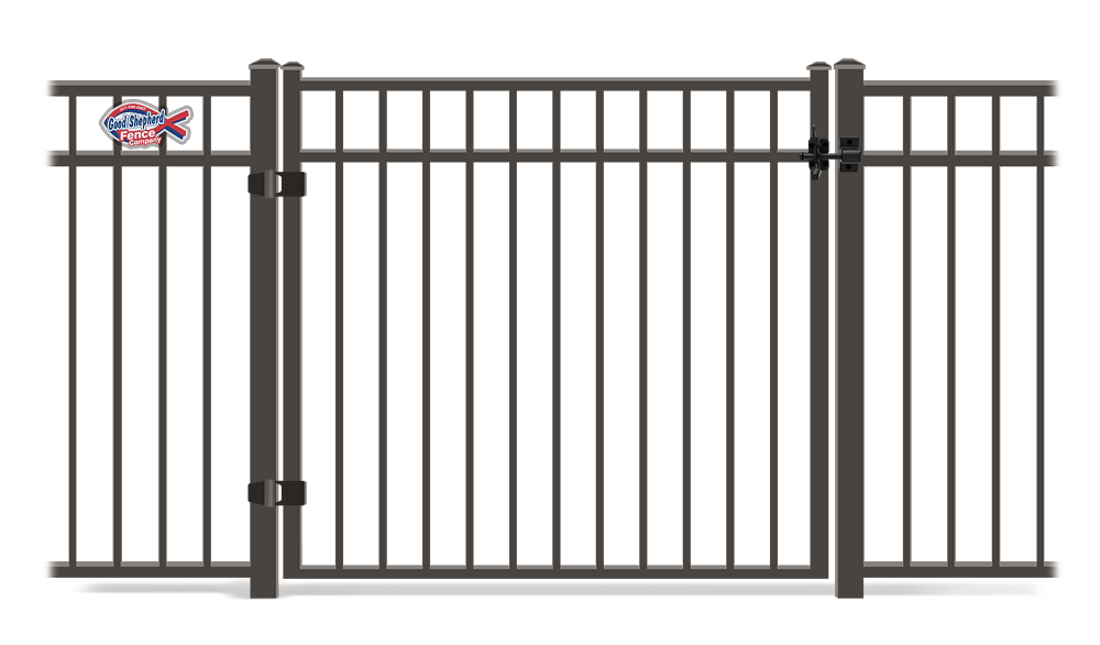 Aluminum Flat Top Swing gate contractor in Indianapolis Indiana