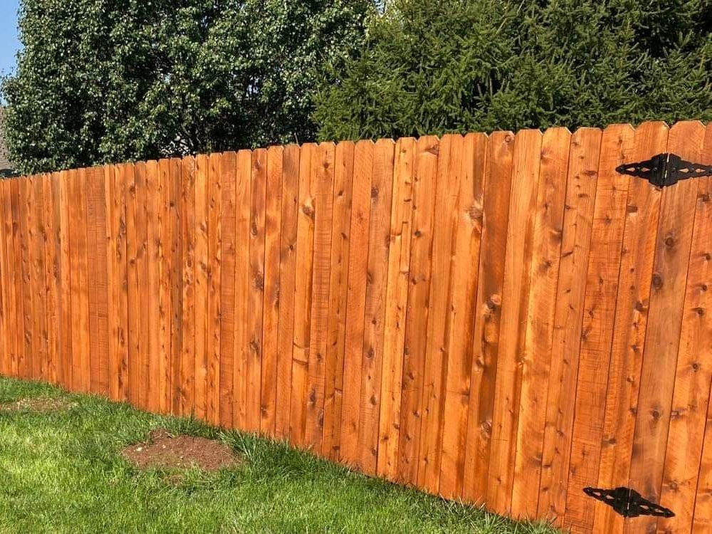 Bloomington IN stockade style wood fence