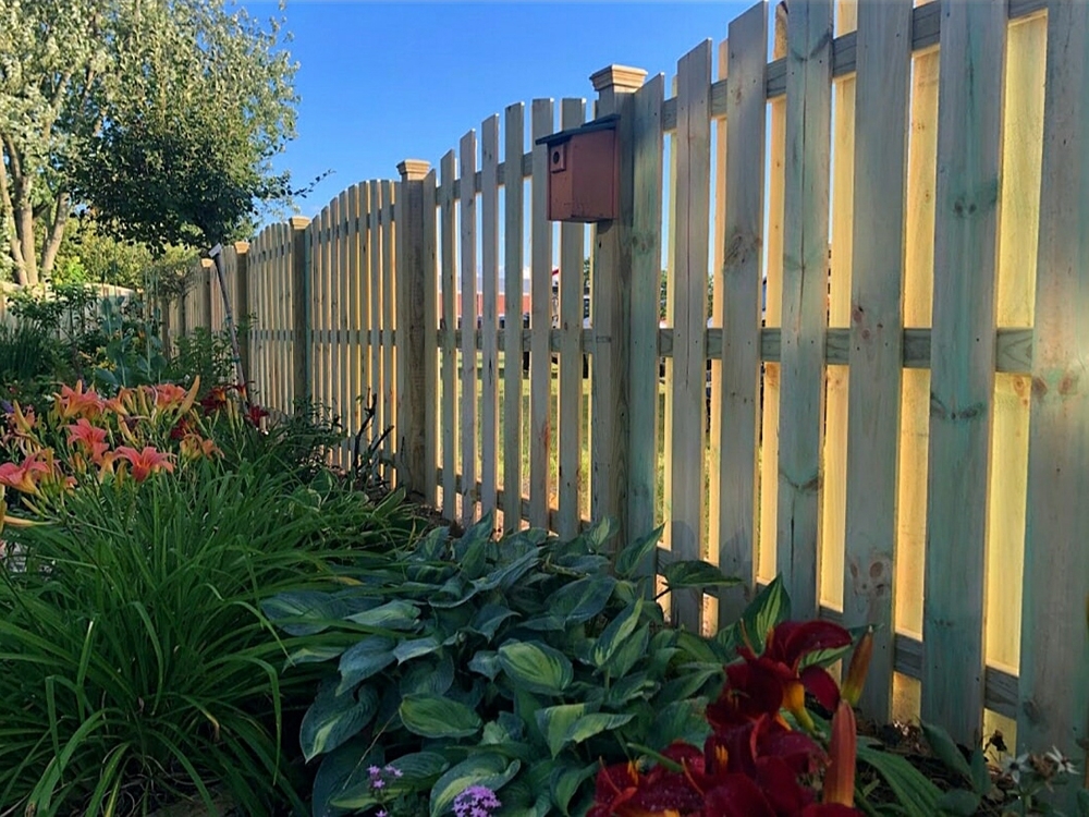 Wood fence Fishers Indiana