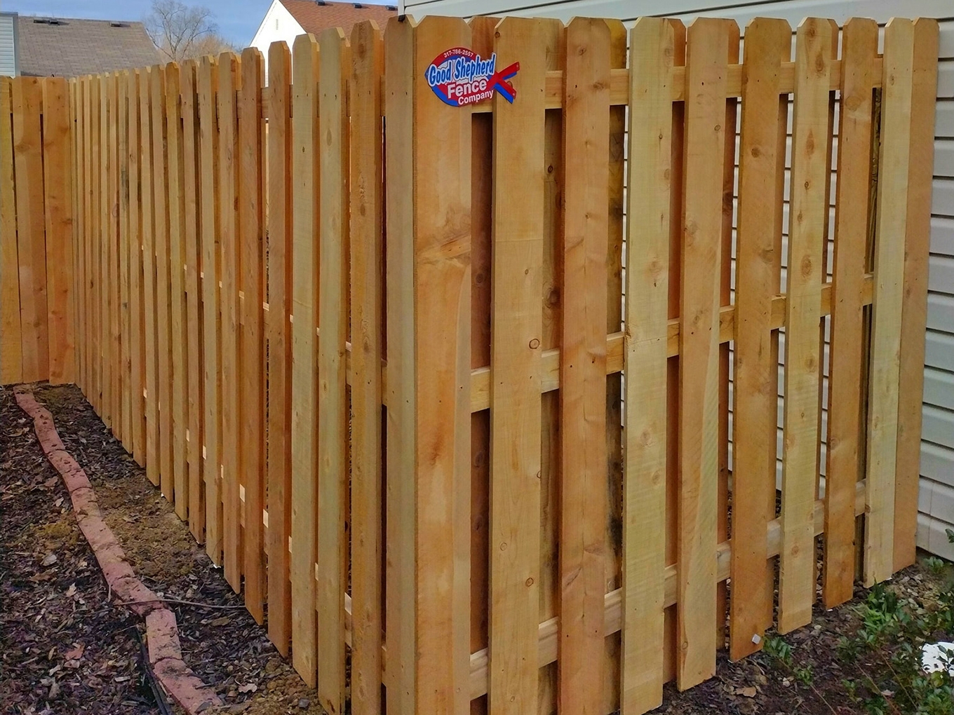 Kokomo IN Shadowbox style wood fence