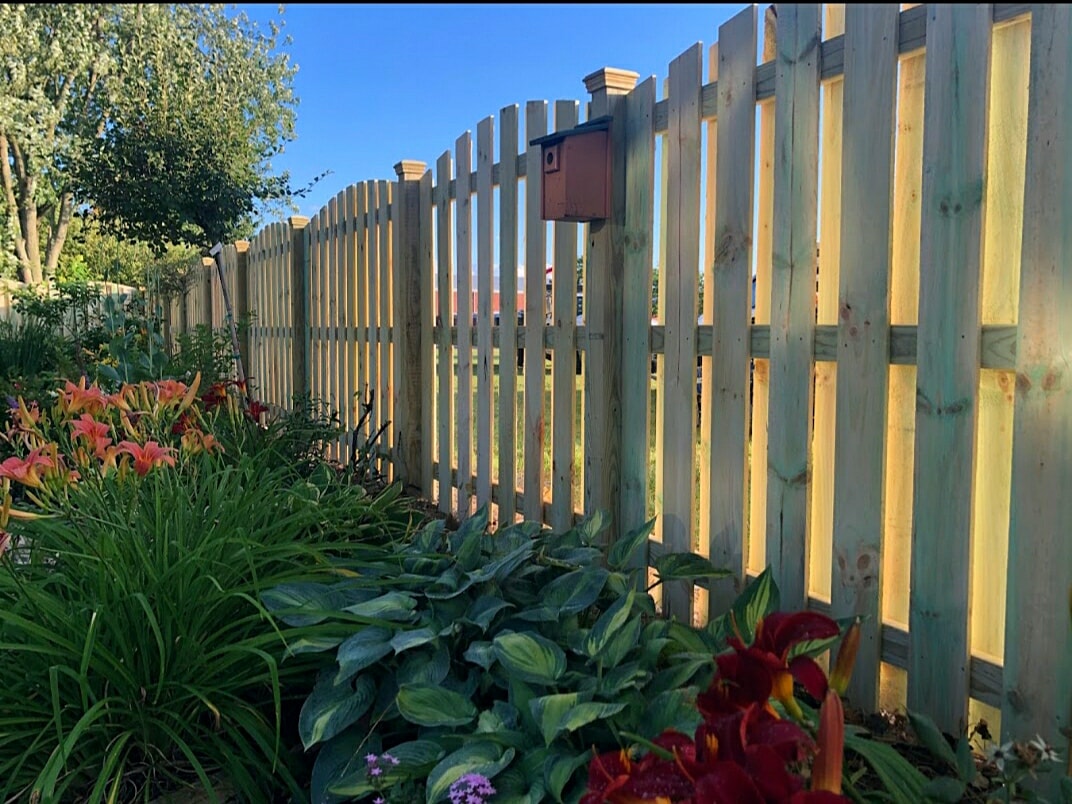 Speedway IN picket wood fence