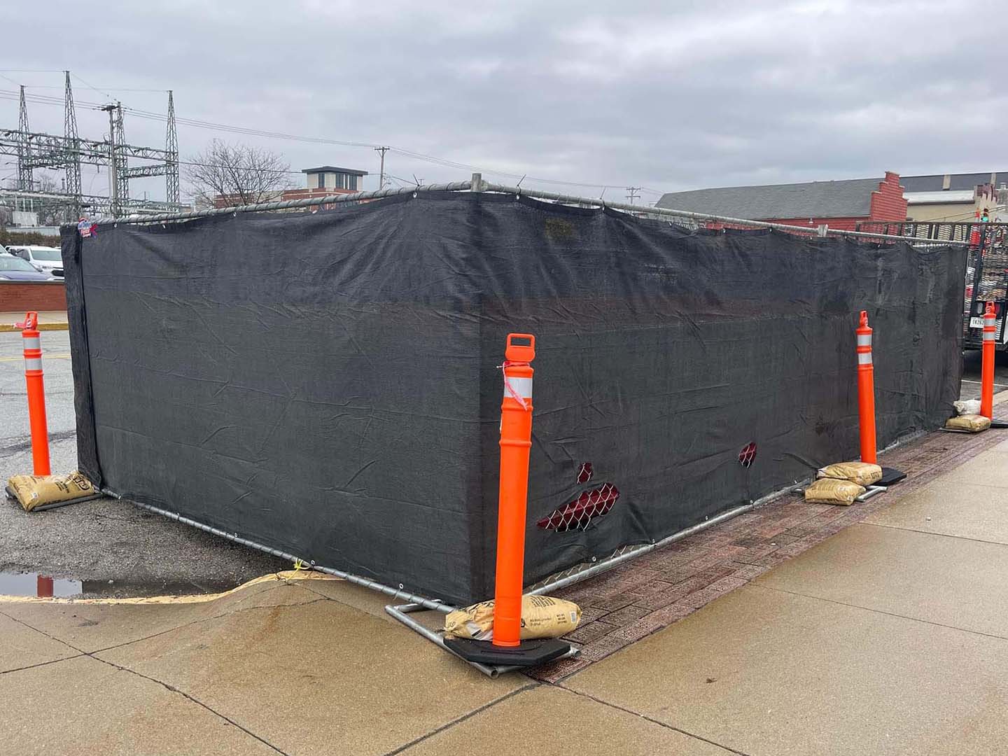 Temporary Fence in Indianapolis, Indiana