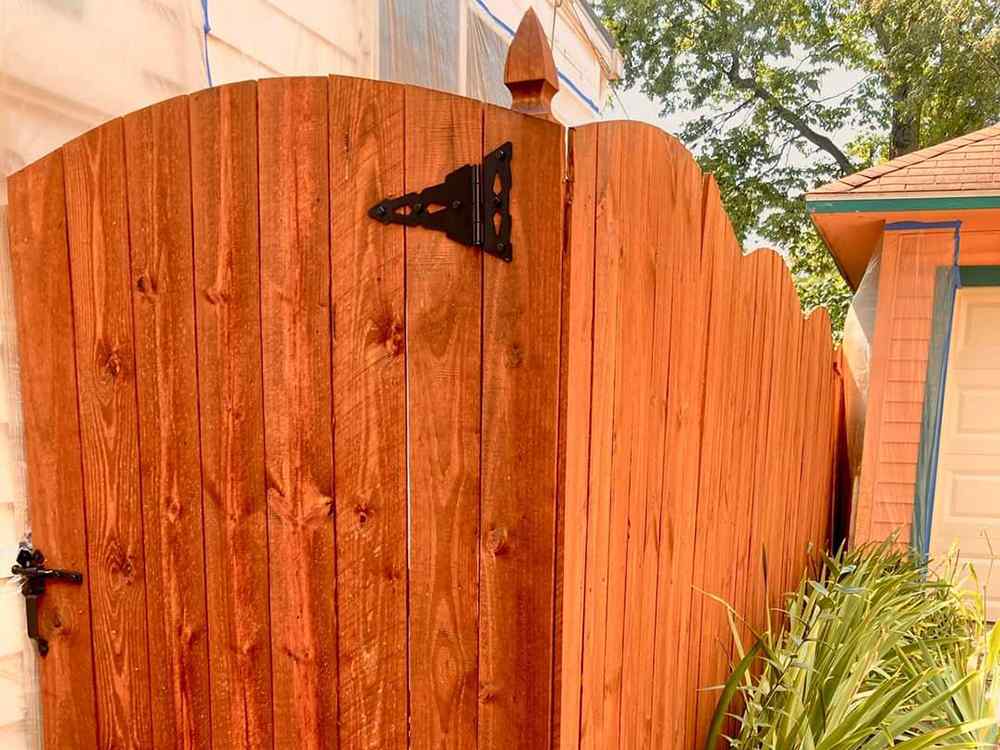 Staining and sealing of wood fences in Indianapolis, Indiana
