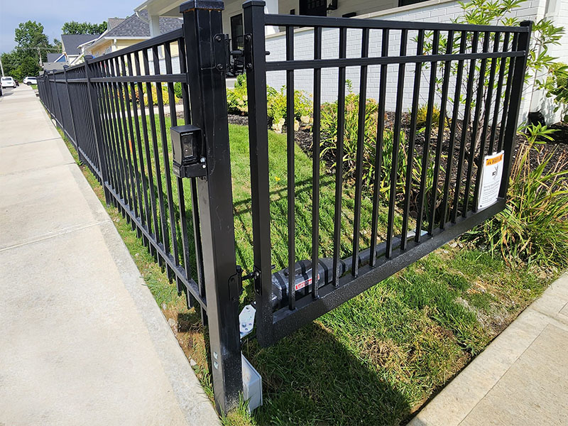 Aluminum Fence with no concrete - Indianapolis Indiana